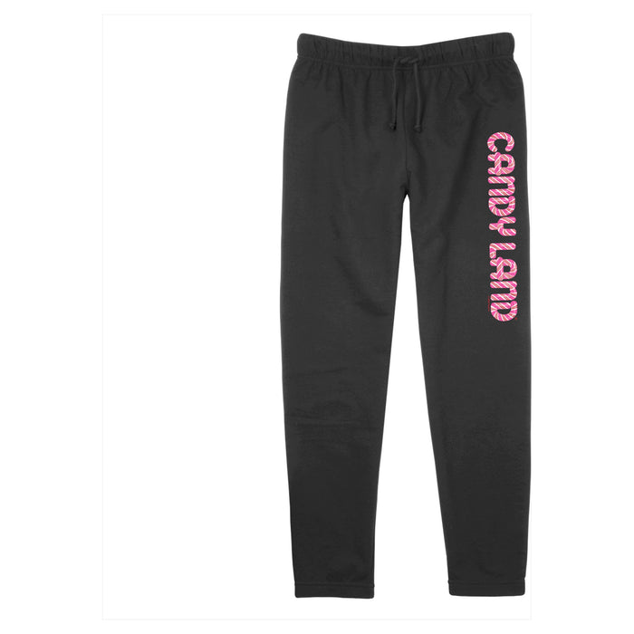 Fifth Sun Junior's Candy Land Candy Cane Logo Jogger Pants