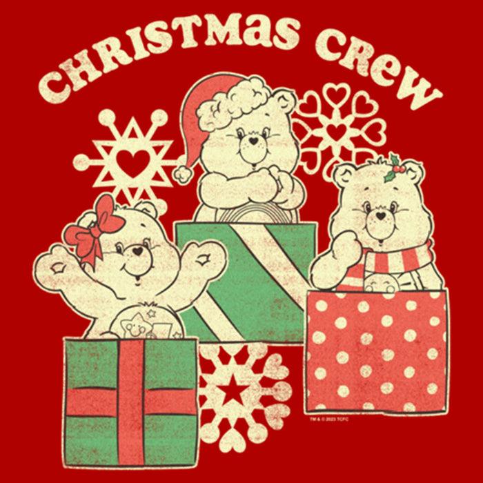 Fifth Sun Junior's Care Bears Distressed Christmas Crew T-Shirt