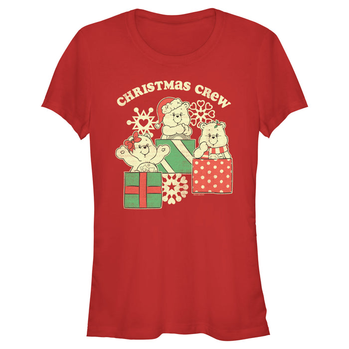 fifth sun Junior's Care Bears Distressed Christmas Crew T-Shirt