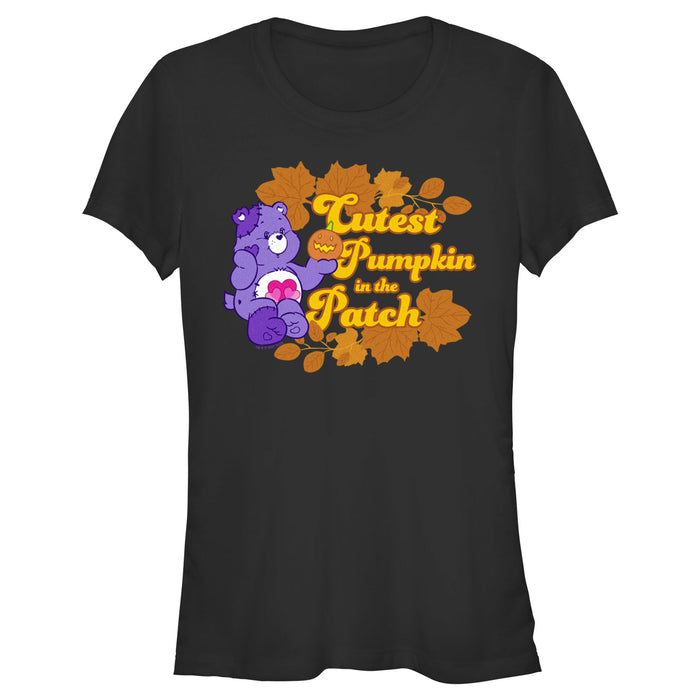 fifth sun Junior's Care Bears Halloween Harmony Bear Cutest Pumpkin in the Patch T-Shirt