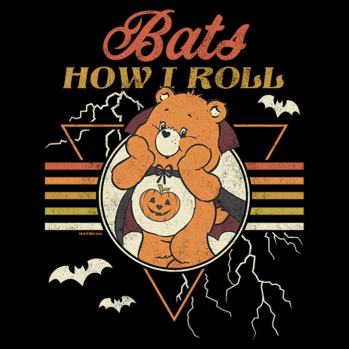Fifth Sun Junior's Care Bears Halloween Trick-Or-Sweet Bear Bats How I Roll T-Shirt