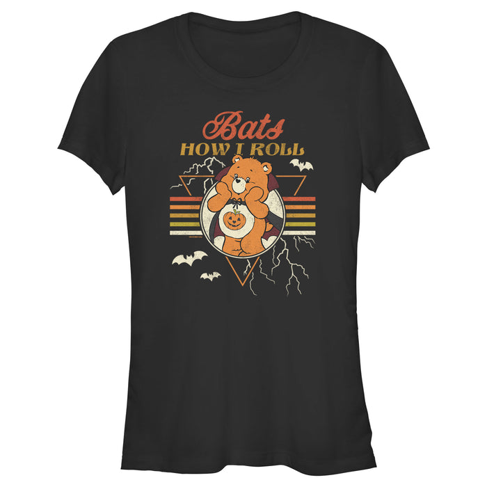 fifth sun Junior's Care Bears Halloween Trick-Or-Sweet Bear Bats How I Roll T-Shirt
