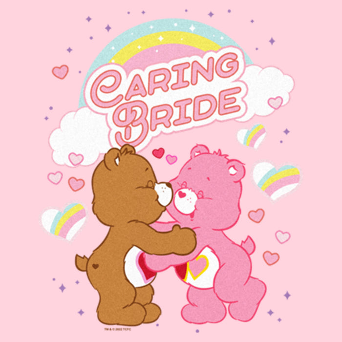Fifth Sun Junior's Care Bears Love-a-Lot And Tenderheart Bear Caring Bride T-Shirt