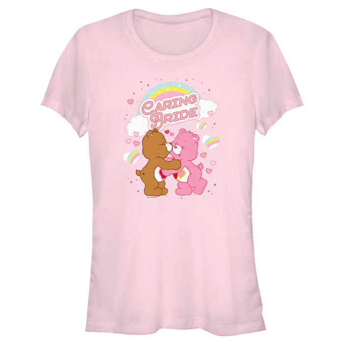 fifth sun Junior's Care Bears Love-a-Lot and Tenderheart Bear Caring Bride T-Shirt