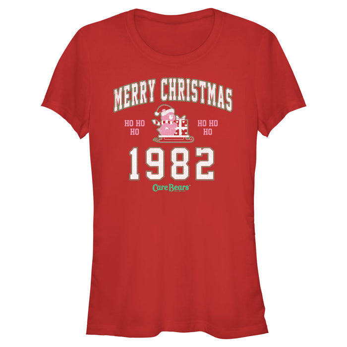 fifth sun Junior's Care Bears Merry Christmas Cheer Bear T-Shirt