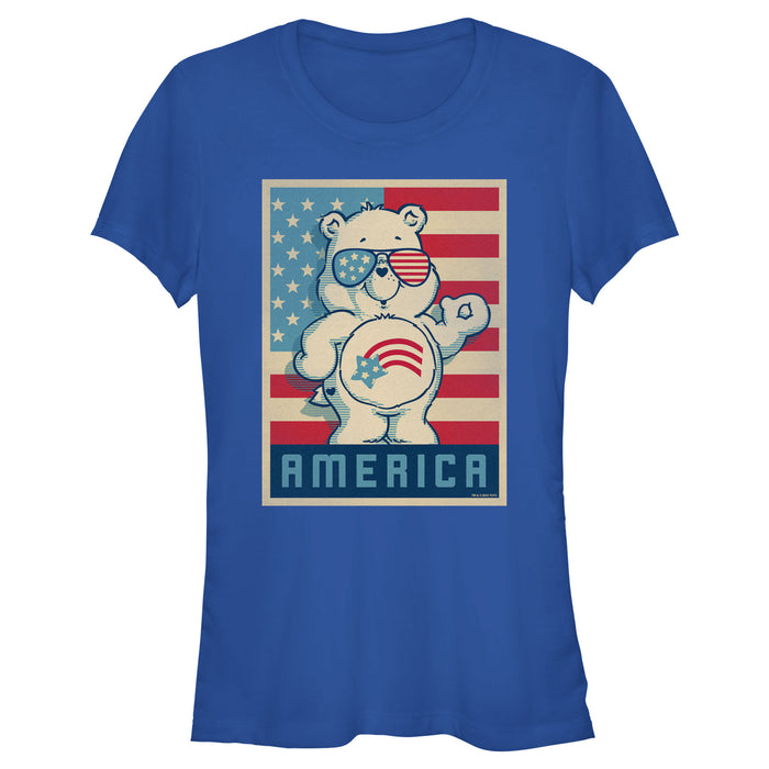 fifth sun Junior's Care Bears Retro America Cares Bear T-Shirt