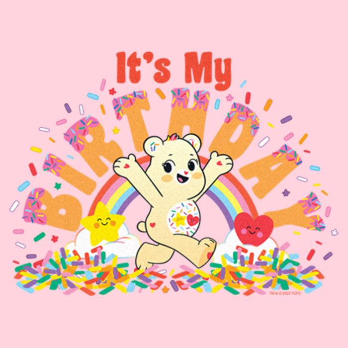 Fifth Sun Junior's Care Bears Sweet Celebrations Bear It's My Birthday T-Shirt
