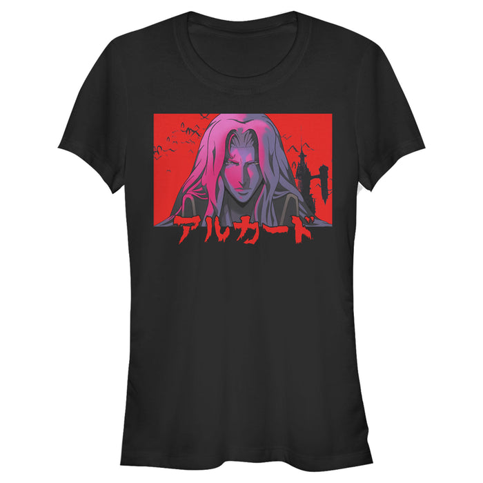 fifth sun Junior's Castlevania Alucard Kanji Sunset T-Shirt