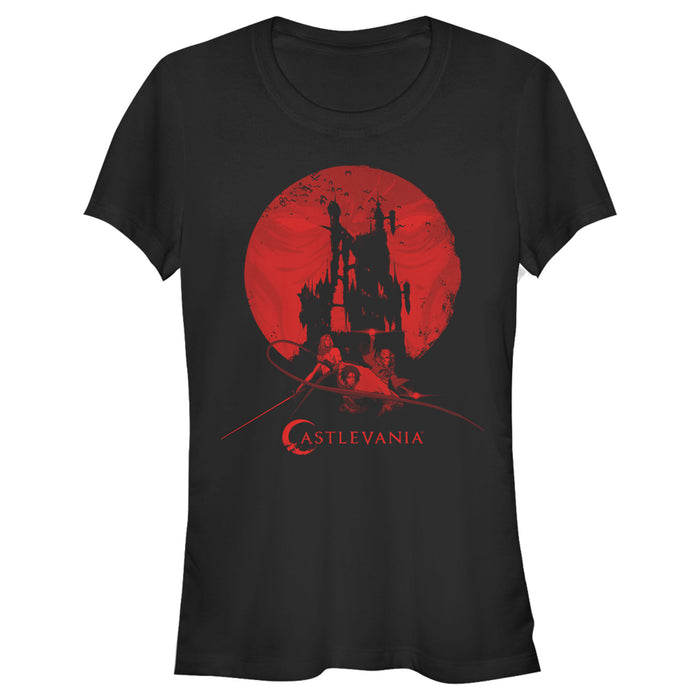 fifth sun Junior's Castlevania Blood Moon Silhouette T-Shirt