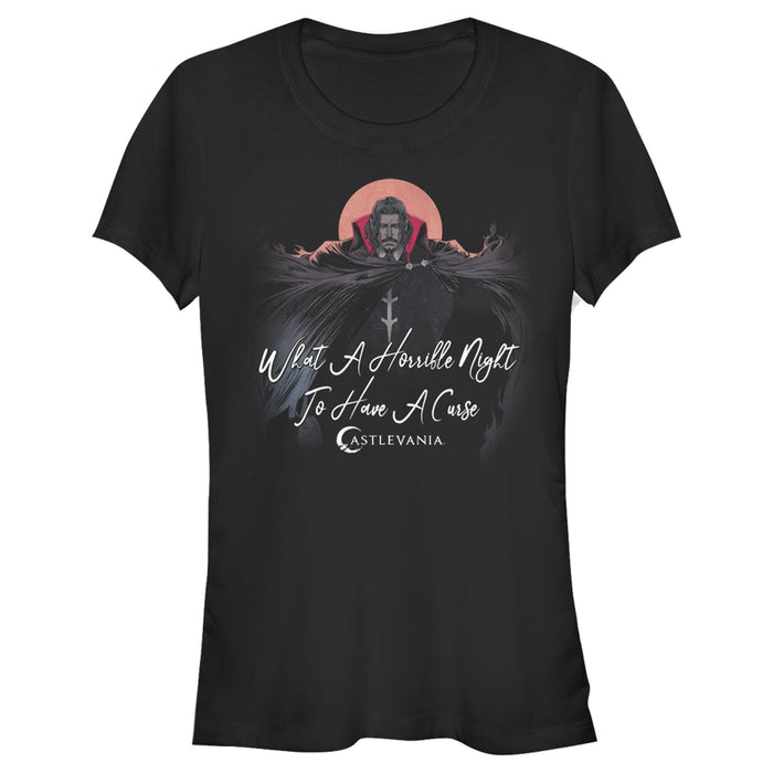 fifth sun Junior's Castlevania Dracula Horrible Night for Curse T-Shirt