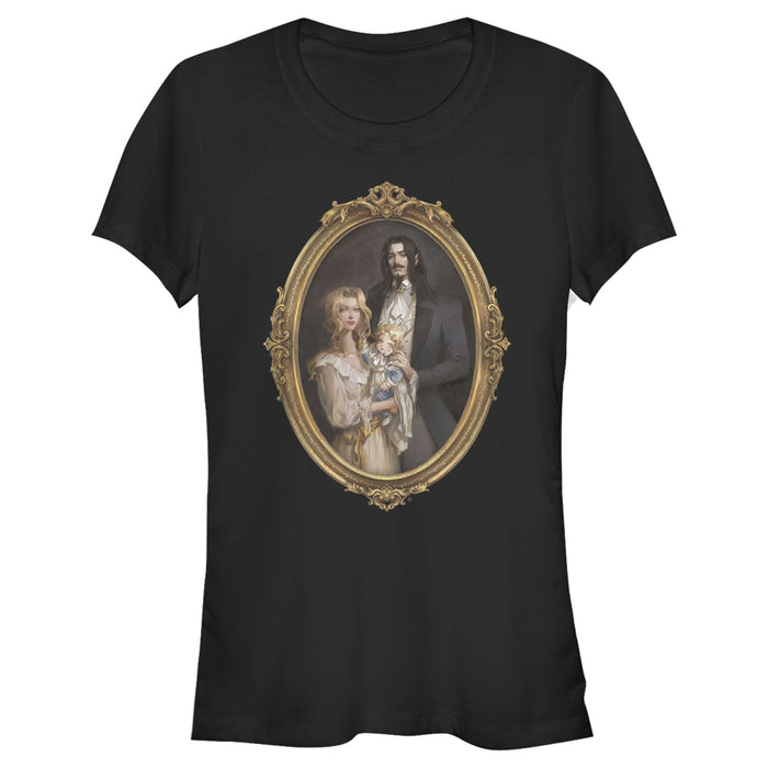 fifth sun Junior's Castlevania Framed Family Portrait T-Shirt