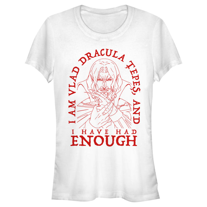 fifth sun Junior's Castlevania Had Enough Vampire T-Shirt