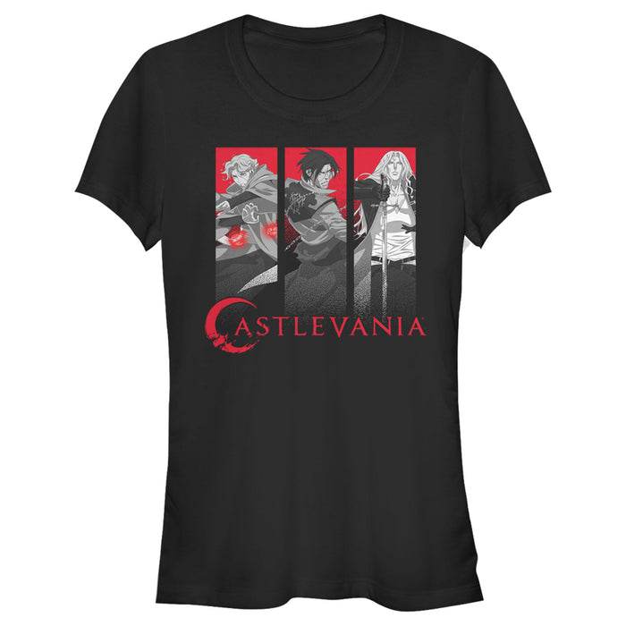 fifth sun Junior's Castlevania Hunter Character Panels T-Shirt