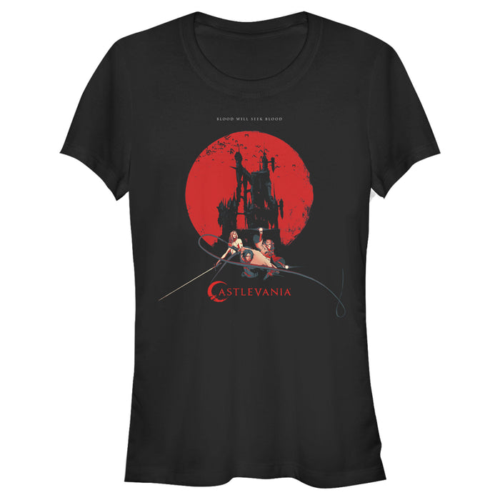 fifth sun Junior's Castlevania Seek Blood Poster T-Shirt