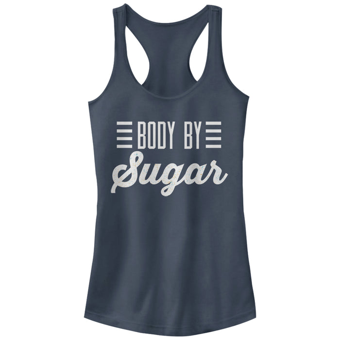 fifth sun Junior's CHIN UP Body By Sugar Racerback Tank Top
