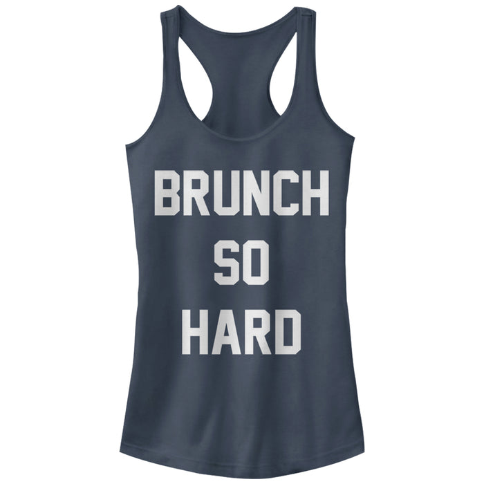 fifth sun Junior's CHIN UP Brunch So Hard Racerback Tank Top
