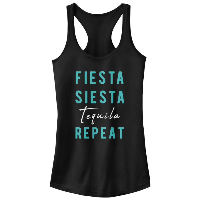 fifth sun Junior's CHIN UP Fiesta Siesta Tequila Racerback Tank Top