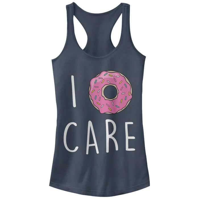 fifth sun Junior's CHIN UP I Donut Care Racerback Tank Top