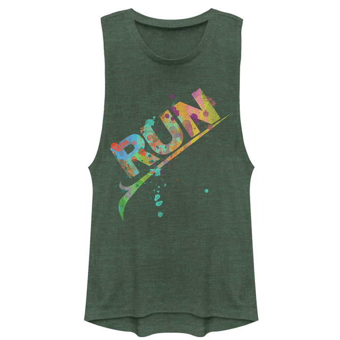 fifth sun Junior's CHIN UP Let the Colors Run Festival Muscle Tee