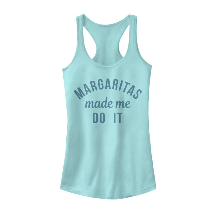 fifth sun Junior's CHIN UP Margaritas Made Me Do It Racerback Tank Top
