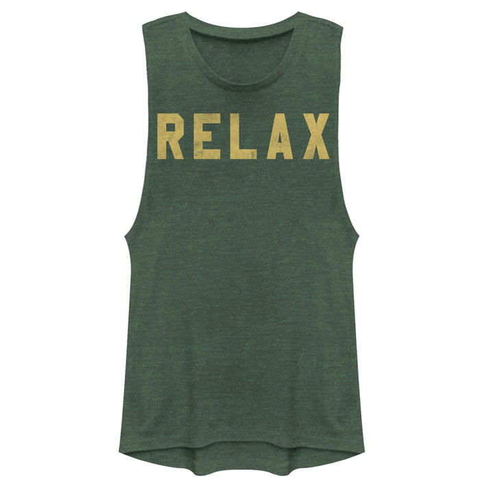 fifth sun Junior's CHIN UP Relax Command Festival Muscle Tee