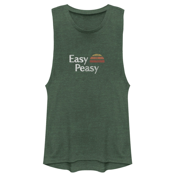 fifth sun Junior's CHIN UP Retro Easy Peasy Festival Muscle Tee