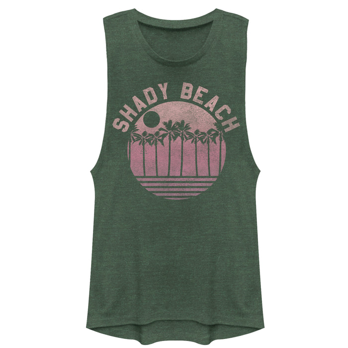 fifth sun Junior's CHIN UP Retro Shady Beach Festival Muscle Tee