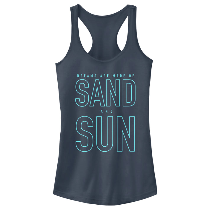 fifth sun Junior's CHIN UP Sand and Sun Dreams Racerback Tank Top