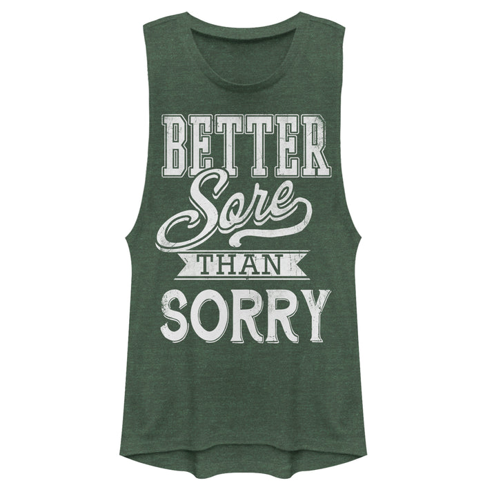 fifth sun Junior's CHIN UP Sore Not Sorry Festival Muscle Tee