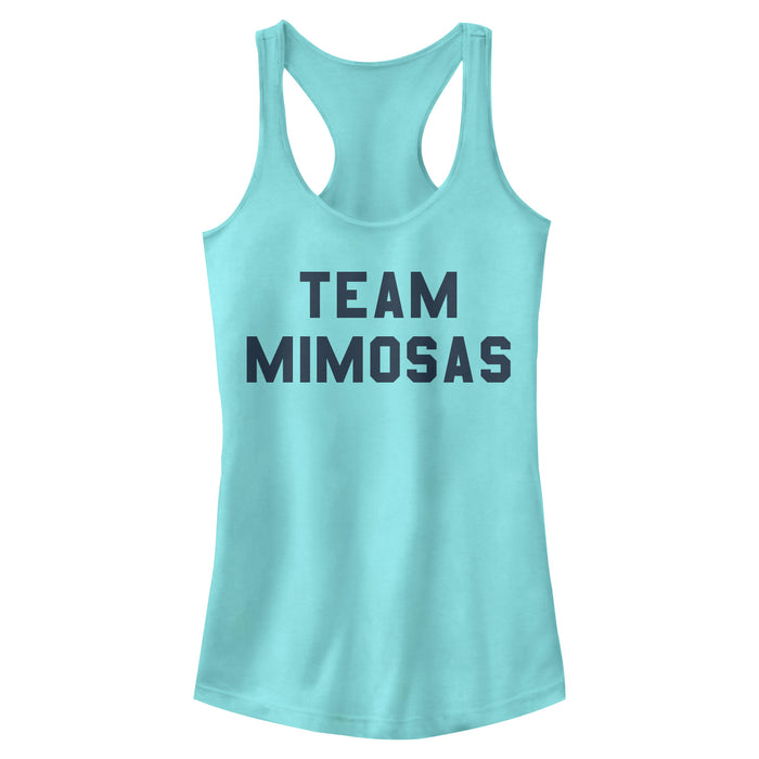 fifth sun Junior's CHIN UP Team Mimosas Racerback Tank Top