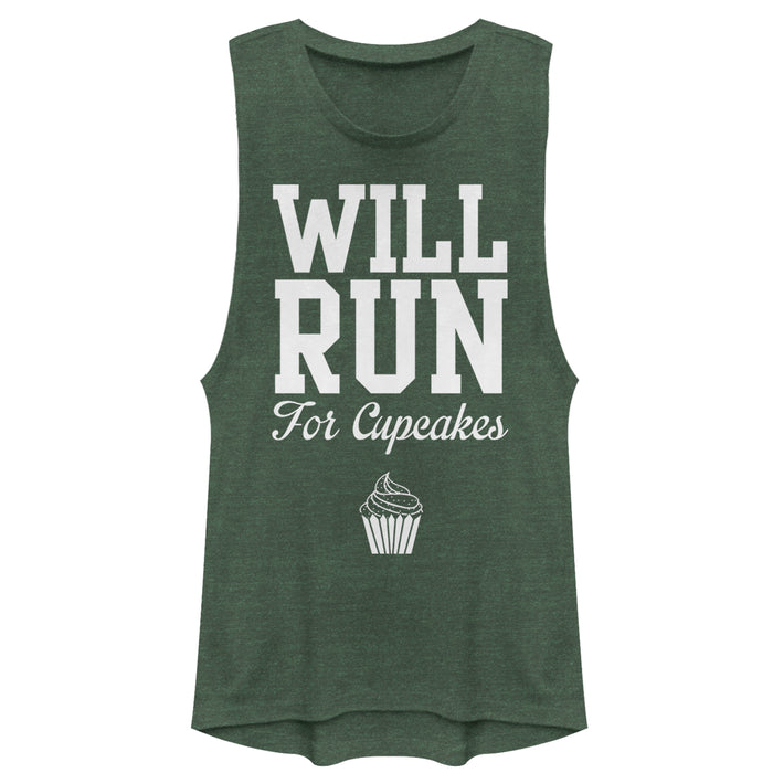 fifth sun Junior's CHIN UP Will Run for Cupcakes Festival Muscle Tee