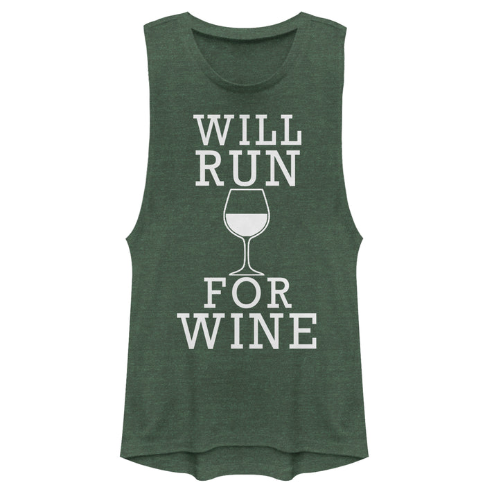 fifth sun Junior's CHIN UP Will Run For Wine Festival Muscle Tee