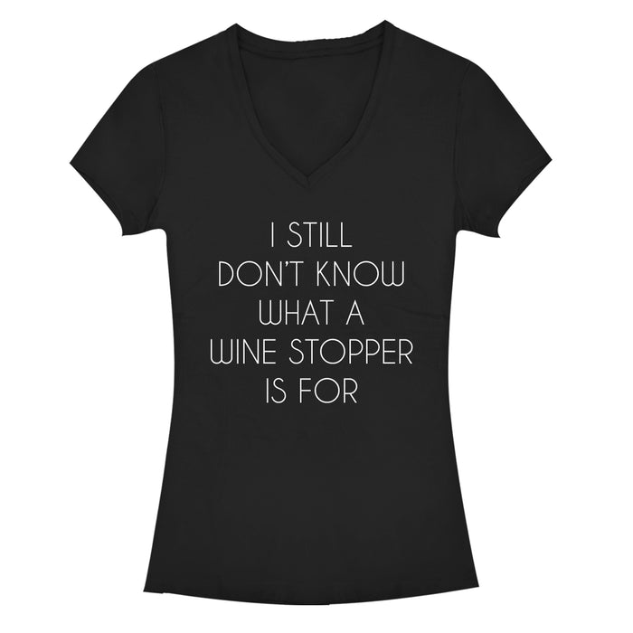 fifth sun Junior's CHIN UP Wine Stopper Confusion T-Shirt
