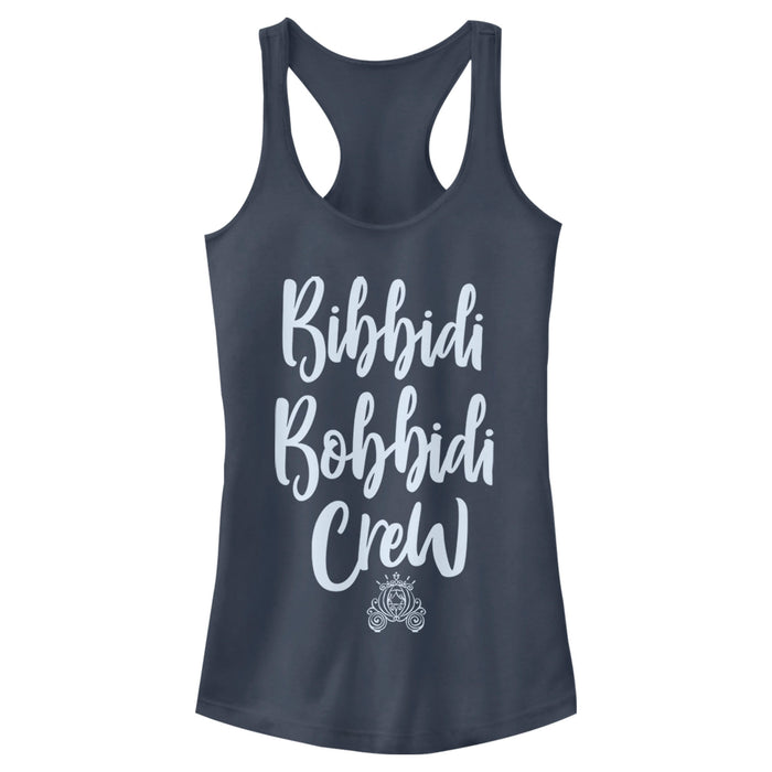 fifth sun Junior's Cinderella Bibbidi Bobbidi Crew Racerback Tank Top