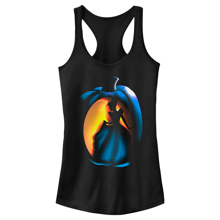 fifth sun Junior's Cinderella Cinderella Halloween Pumpkin Racerback Tank Top