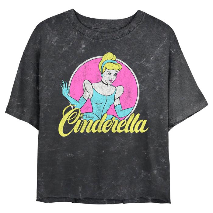 fifth sun Junior's Cinderella Distressed Logo T-Shirt