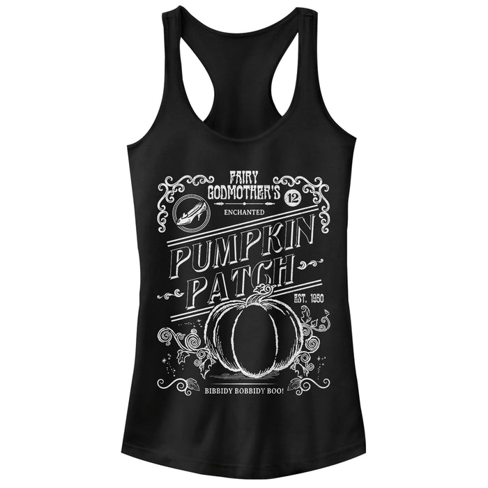 fifth sun Junior's Cinderella Enchanted Pumpkin Patch Racerback Tank Top