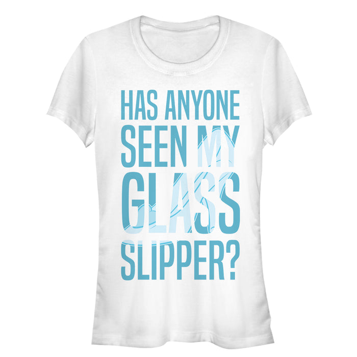 fifth sun Junior's Cinderella Glass Slipper T-Shirt