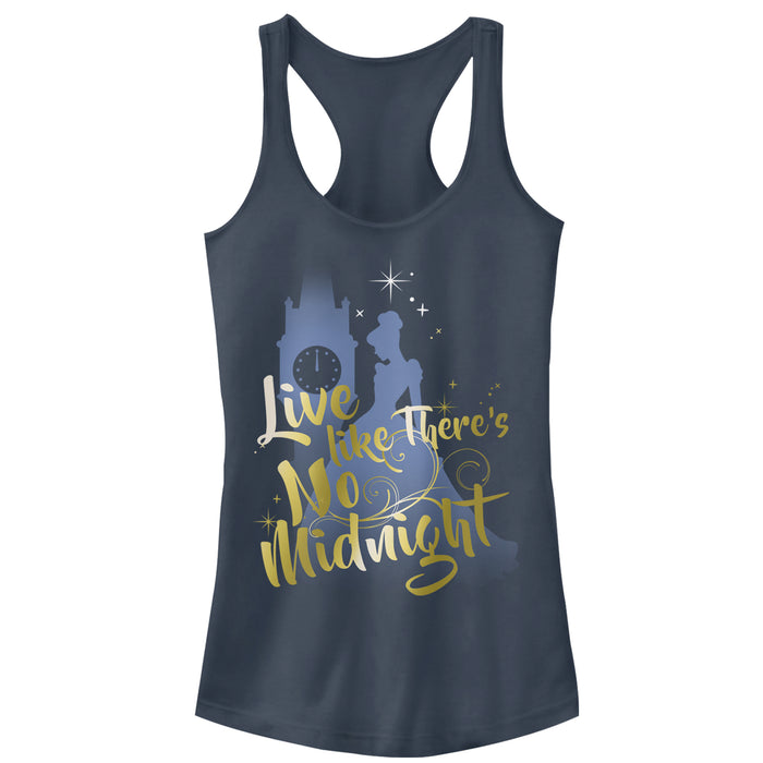 fifth sun Junior's Cinderella Live Like No Midnight Racerback Tank Top