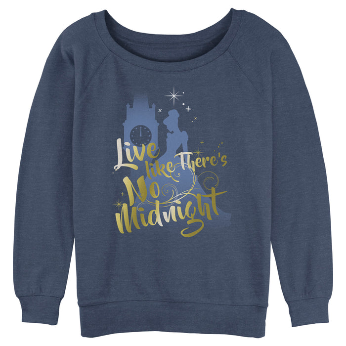 fifth sun Junior's Cinderella Live Like There's No Midnight Sweatshirt