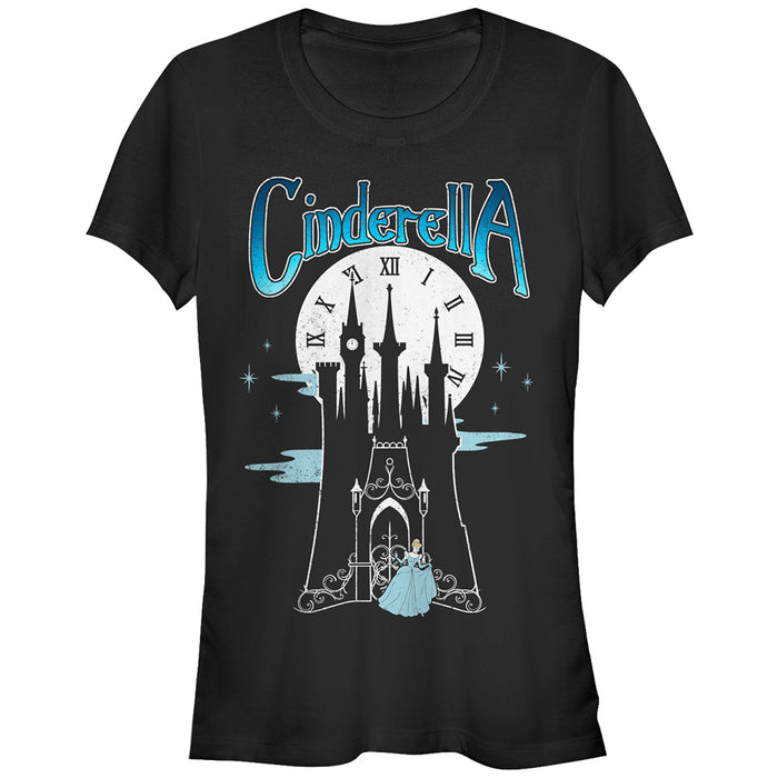 fifth sun Junior's Cinderella Midnight at the Castle T-Shirt