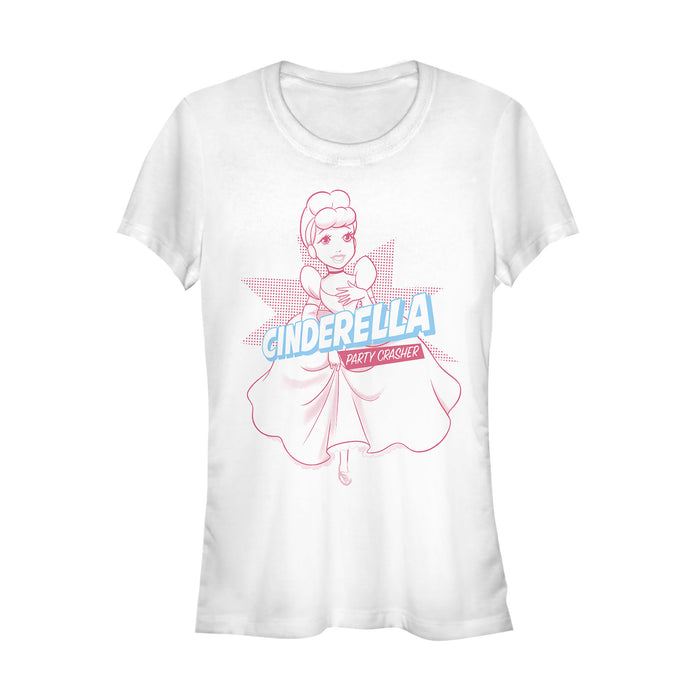 fifth sun Junior's Cinderella Party Crasher Pop Art T-Shirt