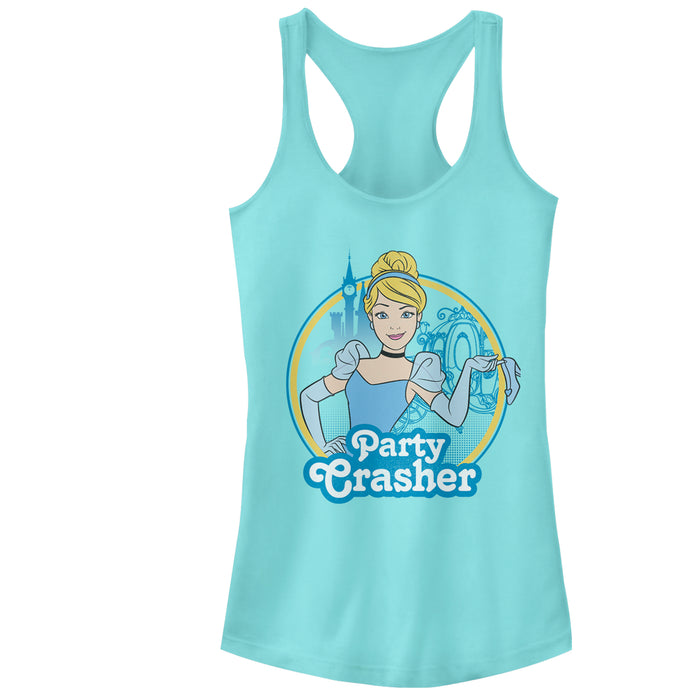 fifth sun Junior's Cinderella Party Crasher Racerback Tank Top
