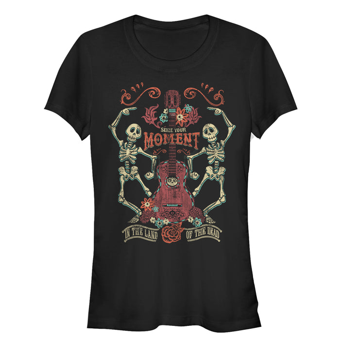 fifth sun Junior's Coco Seize Moment Skeleton Dance T-Shirt