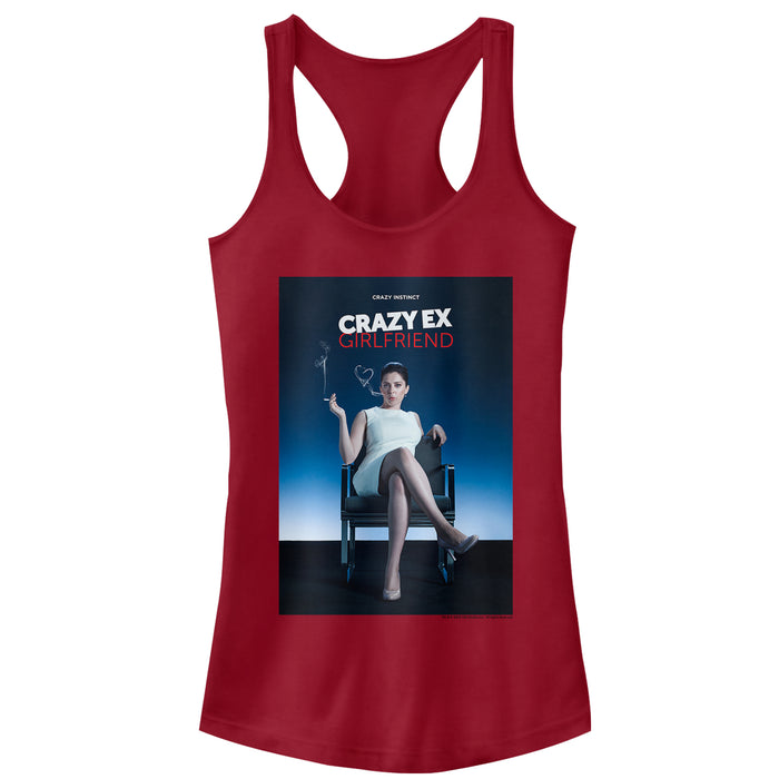 fifth sun Junior's Crazy Ex-Girlfriend Crazy Instinct Poster Racerback Tank Top