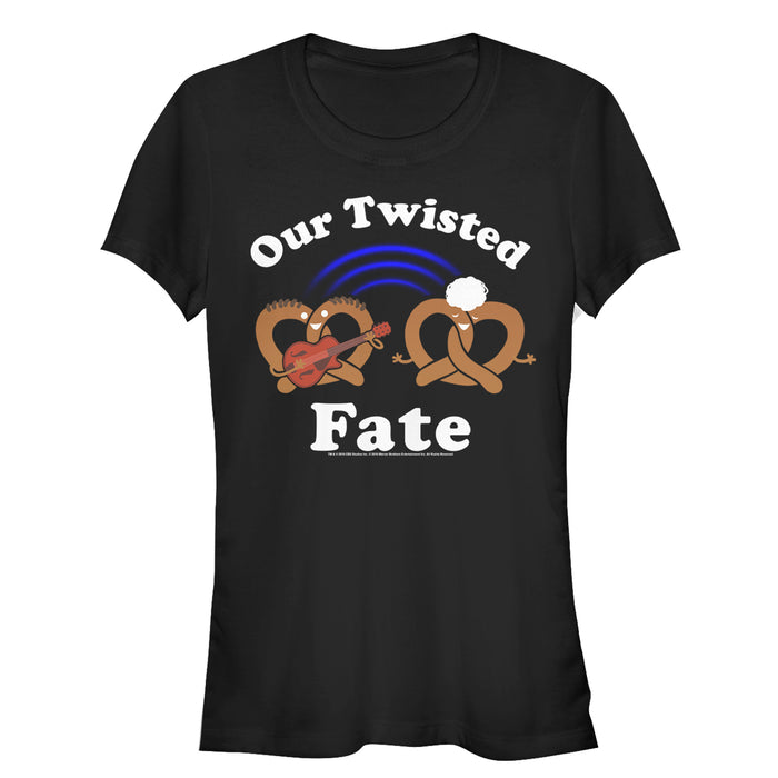 fifth sun Junior's Crazy Ex-Girlfriend Twisted Fate Pretzel T-Shirt