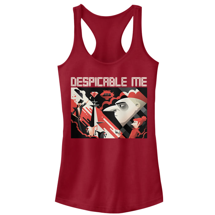 fifth sun Junior's Despicable Me 3 Modern Gru Scene Racerback Tank Top