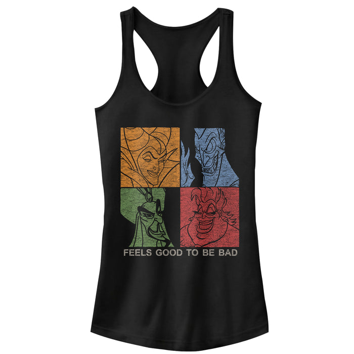 fifth sun Junior's Disney Princesses Feels Good to Be Bad Racerback Tank Top