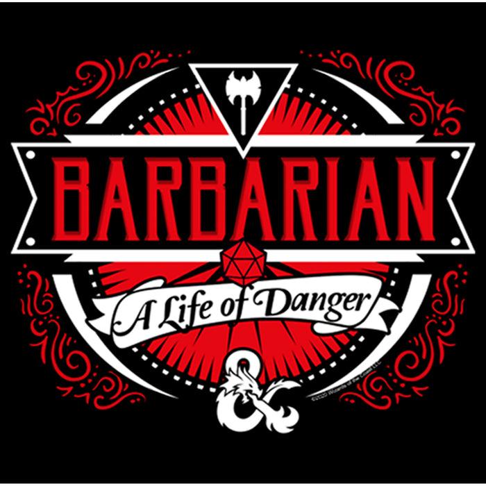 Fifth Sun Junior's Dungeons & Dragons Barbarian A Life Of Danger T-Shirt