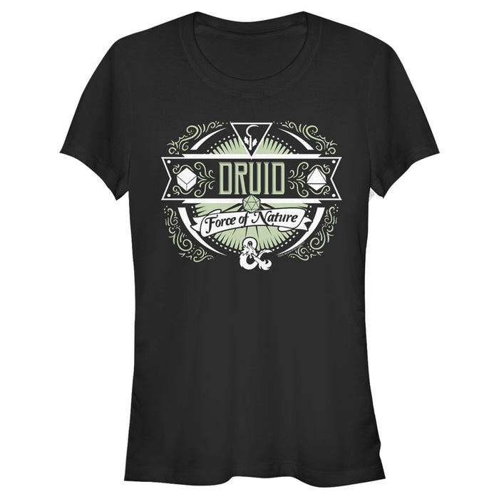 fifth sun Junior's Dungeons & Dragons Druid Force of Nature Badge T-Shirt